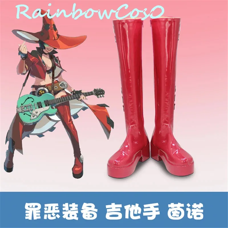 

Guilty Gear Xrd-SIGN GGXRD Ino Cosplay Shoes Boots Game Anime Halloween Christmas RainbowCos0 W1833