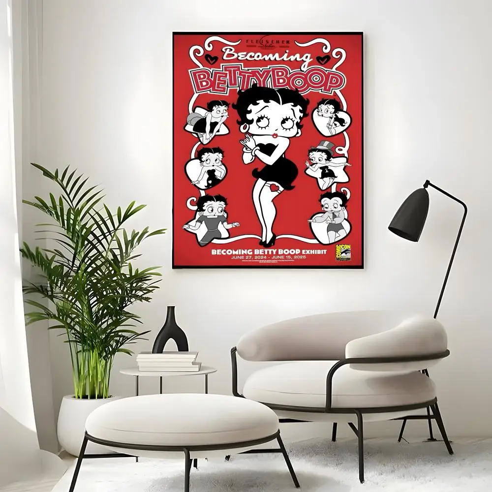 B-Betty Boop-S Poster Wall art print art suitable for living room bedroom bar parlor home decoration gift view 5