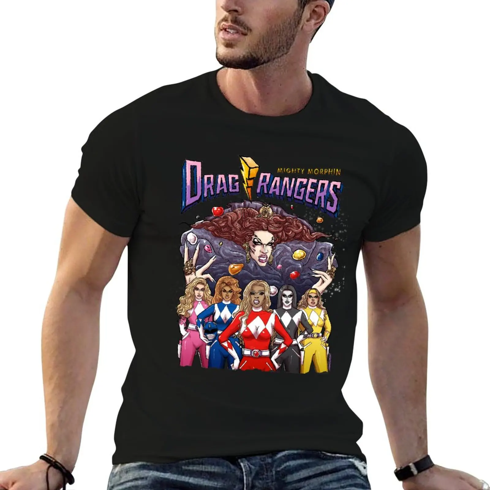 

Drag Rangers T-Shirt man t shirts cotton t shirt men 100% cotton luxury brand T-Shirt