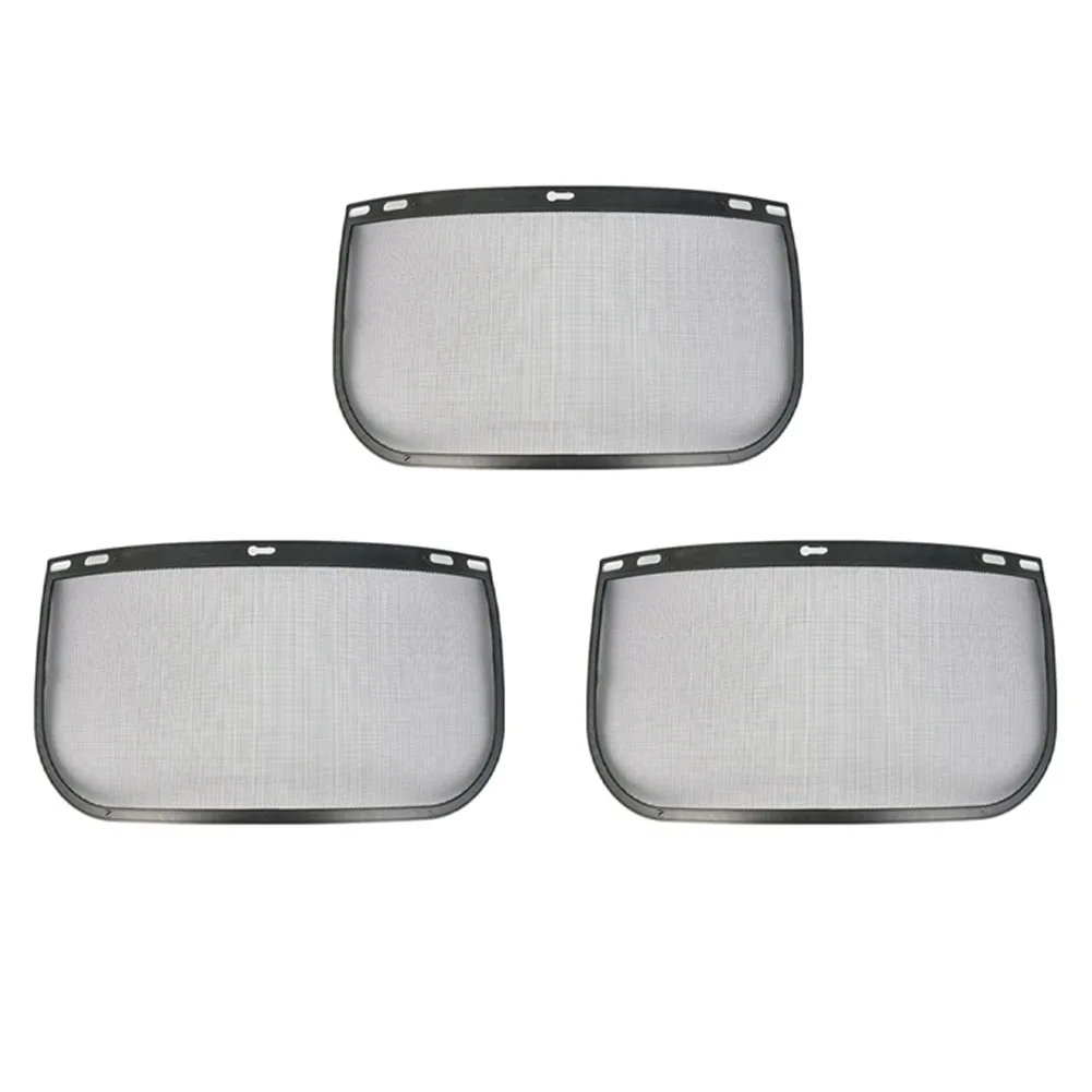 3pcs Face Mask Replacement Wire Mesh Safety For Protect Your Face From Flying Debris Thick Dust Sawdust During Logging Gardening
