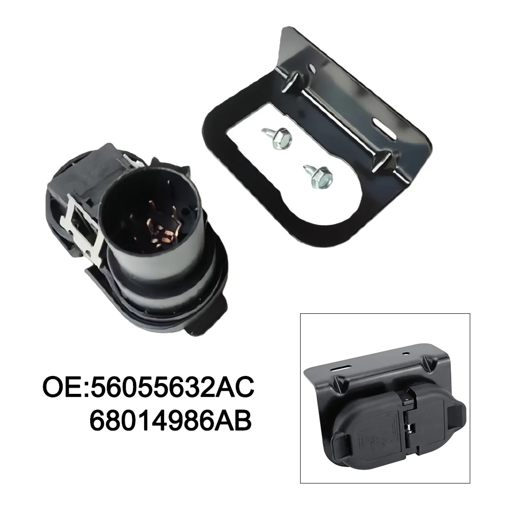 7-pin Trailer Wiring Harness Connector 09-23 For Dodge For Durango 56055632AC 68573359AA FU5Z14489A Automobiles Parts Black