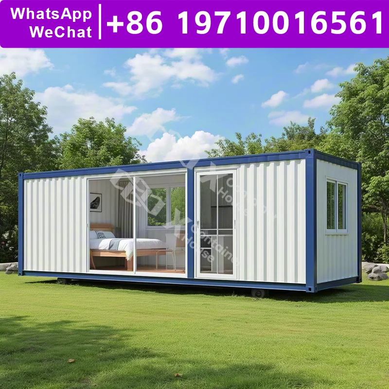 

Modular Flat Pack Home Container Cabins Pre Customizable Color Pattern Factory Prefab Fireproof Waterproof Structure Quick Setup