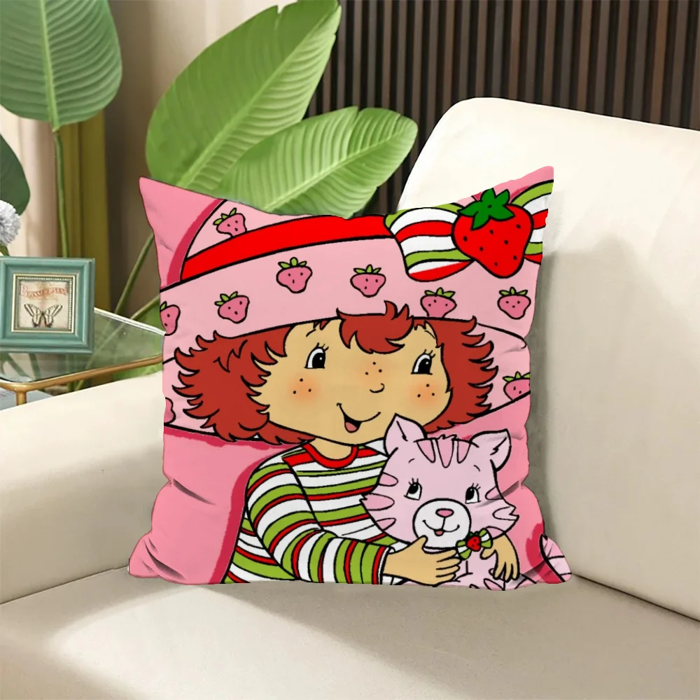 Decorative Cushions Strawberry Shortcake Personalized Gift Cushion Cover Luxury Living Room Decoration Pillow Covers Decorative