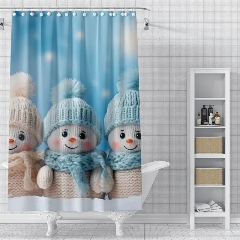 

LXL01Home shower curtains for bathroom waterproof curtain fabric Modern Nordic style Living Room winter decoration Merry Chr6Jm%
