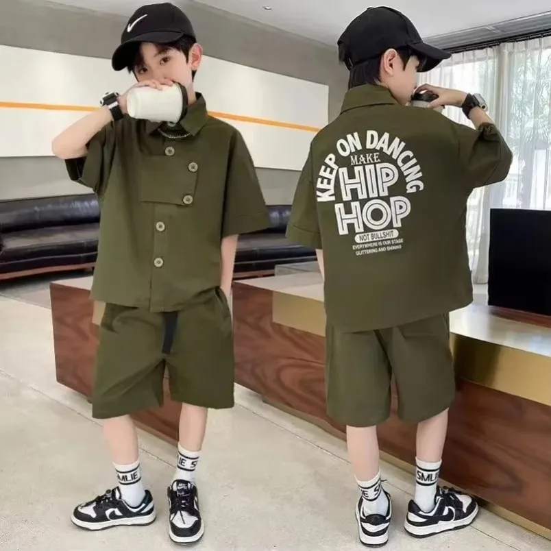 

Summer Tracksuit For Boy Sets For Children Boy Children Clothing Boys' Children's WearT-shirt+ shorts 2024 New 2pcs