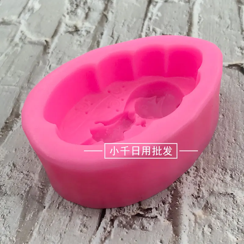 สาวน้อยดอกไม้ Fairy แม่พิมพ์ซิลิโคน DIY ช็อกโกแลตแม่พิมพ์อาหารวัสดุความปลอดภัยขนมหวานทําสบู่แม่พิมพ์อุปกรณ์ครัว