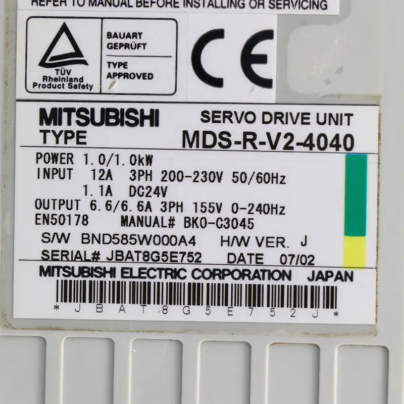 Gold Seller MDS-R-V2-4040 Servo Drive PLC New Original Warehouse Stock