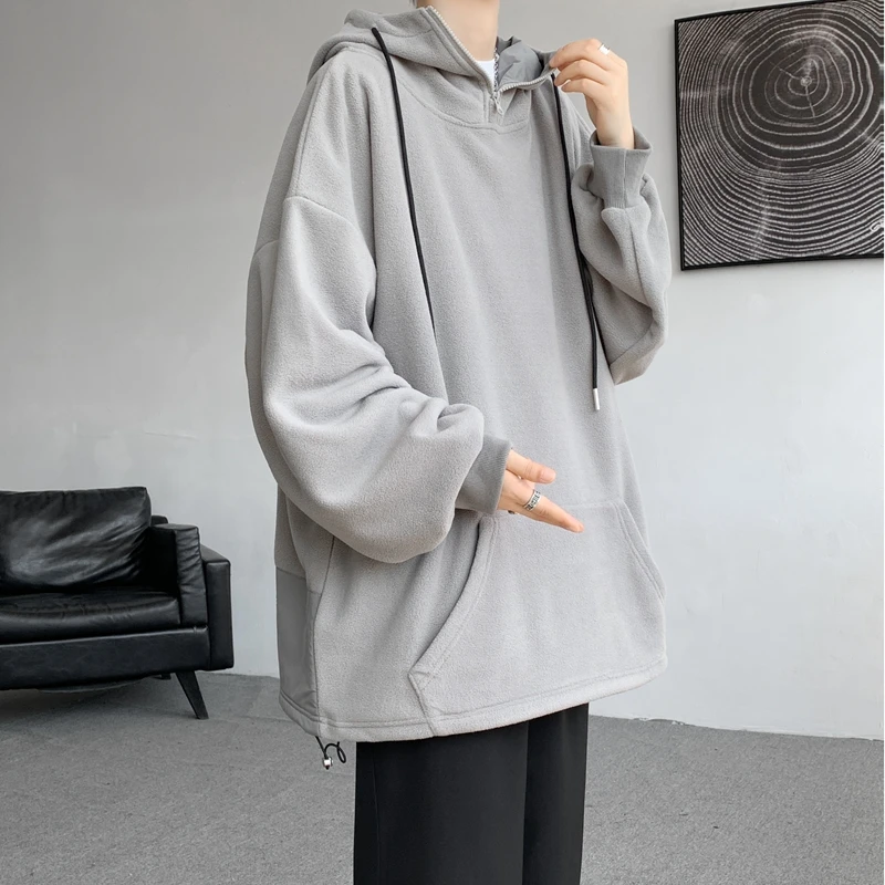 

Men's Plain Color Hooded Sweatshirt Fleece Top Casual Streetwear Hoody Jumpers Plus Size Pullover, M-XXXXXXXXL, 8XL, 7XL, 6XL