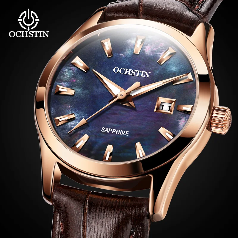 

OCHSTIN New 2024 Leisure and Comfortable Urban Beauty Series Automatic Quartz Movement Waterproof Watch Women's Quartz Watch