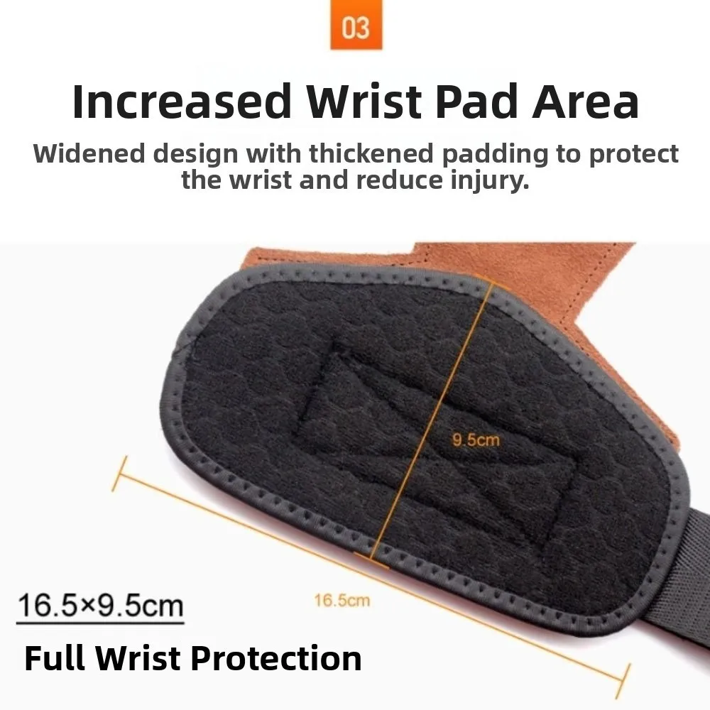 

1 Pair Talk Less Do More Fitness Power Straps Non-slip Wear-resistant Sports Wrist Pads Adjustable Thicken Deadlift Power Straps