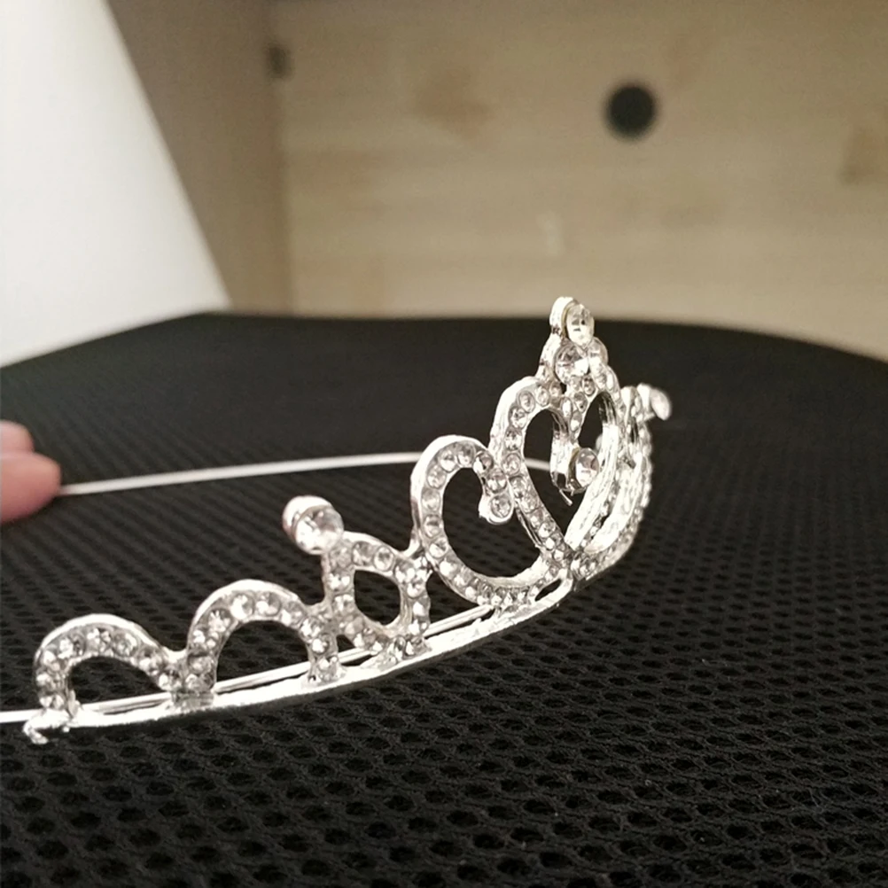 

Elegant Bridal Rhinestones Hair Wedding Silver Crown Party Engagement Accessories Styling Wedding Bridal Tiara Tools