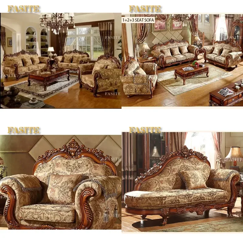 For Living Room Modern Luxury European Mid Century Style Couch Furniture Set High Quality Comfortable Sofa Home Decor
