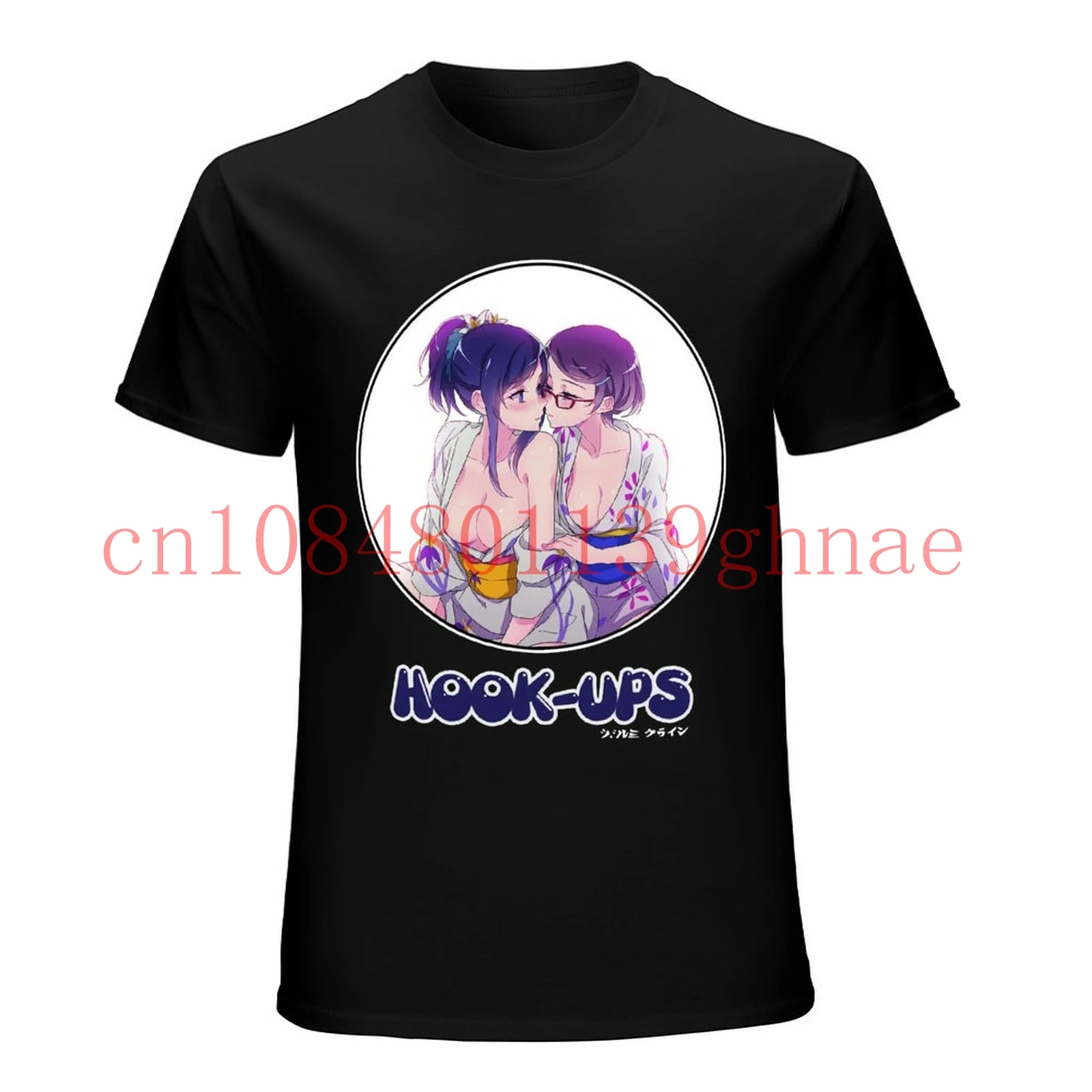 

Vintage Hook-Ups Skateboard girls kimono Girls kiss japanese T shirt