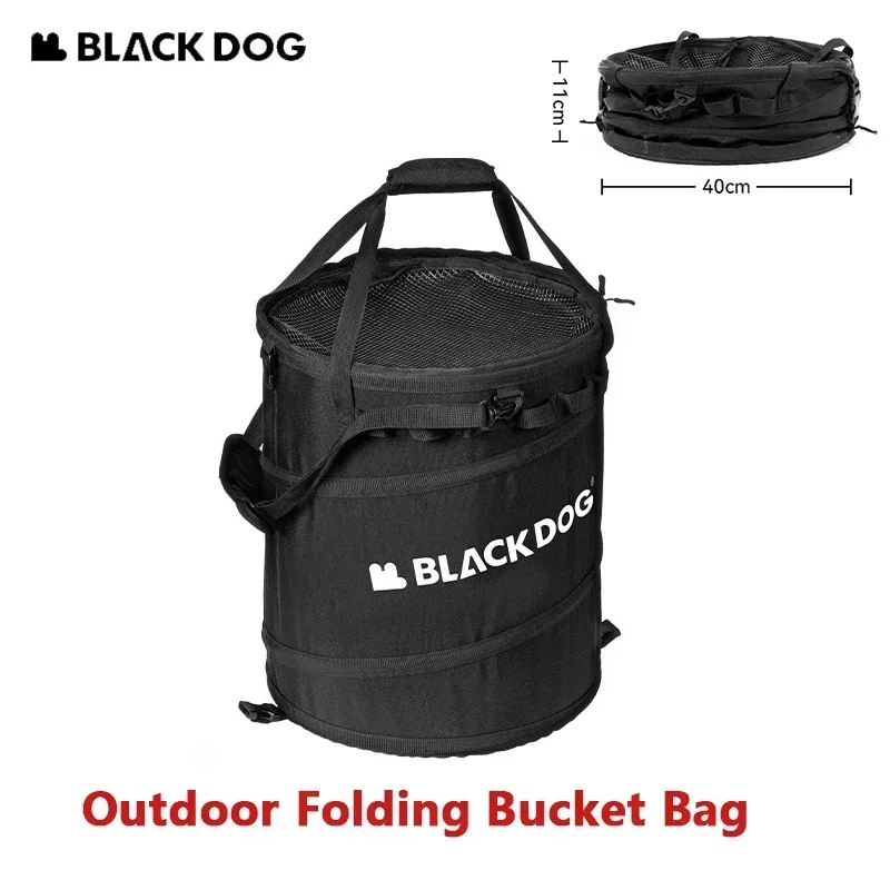 Naturehike BLACKDOG Camping Outdoor Bucket Bag Portable Easy Folding Large Capacity Multi-functional Sundry Gear Storage Bag