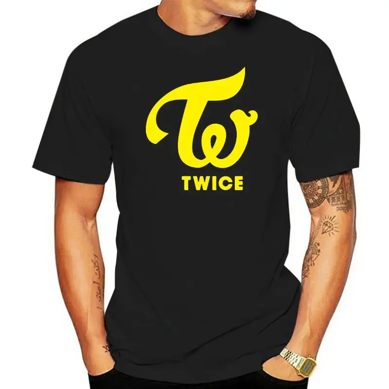 Twice T-shirt men Kpop Korean Style Tshirt Casual male Cotton Basic T Shirt Short Sleeve Tee Shirt Classic Tee