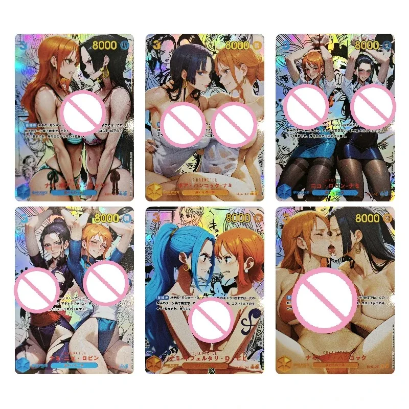 لتقوم بها بنفسك محلية الصنع انمي ياباني قطعة واحدة فيفي نامي لوفي زورو نيكول روبن شخصية جمع بطاقة البدلة اللعب هدية #2