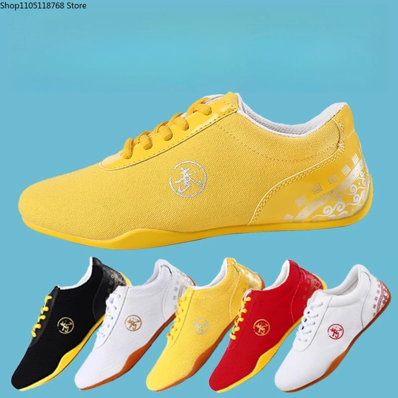 รองเท้าผ้าใบกังฟู ไท่ฉี วิงชุน ศิลปะการต่อสู้แบบจีนดั้งเดิม รองเท้ากีฬา ผ้าฝ้าย ระบายอากาศได้ดี