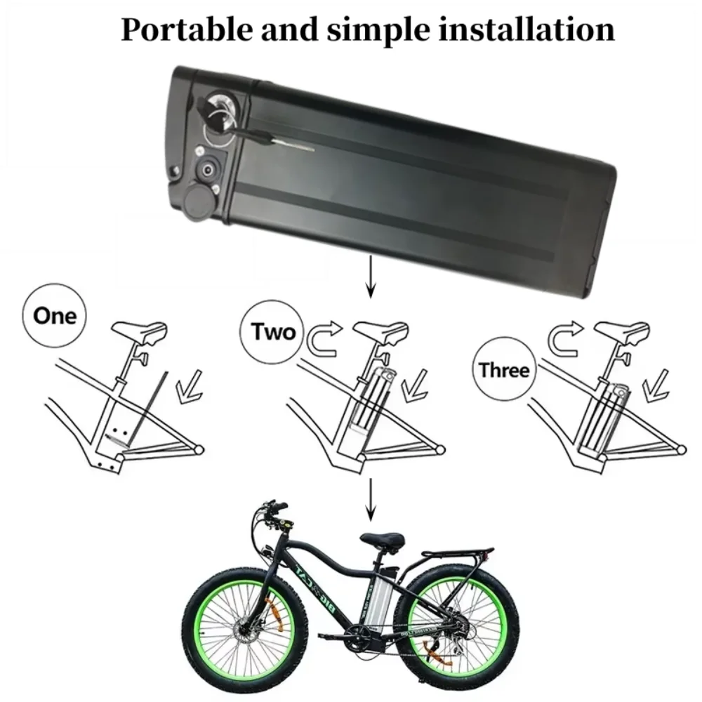 36V 10Ah/15Ah/20Ah Lithium Silver Fish Batterie For 350W 500W 750W 1000W Li-ion Battery Pack