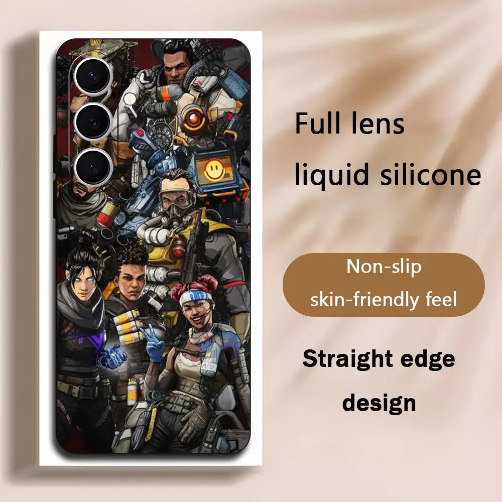Popular Game Apex  Phone Case For Samsung Galaxy S26 S25 S24 S23 S22 S21 Plus Ultra Fold A Soft Black