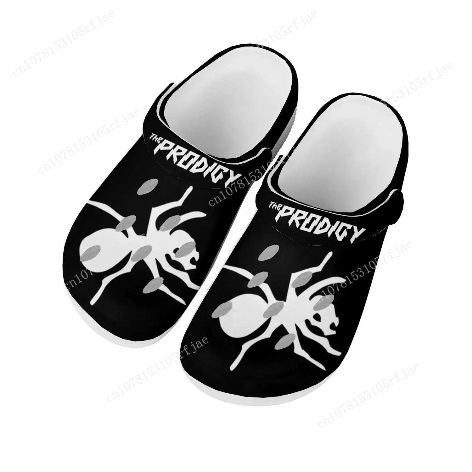 

The Prodigy Band Home Clogs Custom Water Shoes Mens Womens Teenager Breathable Beach Shoe Spider Clog Hole Slippers Yellow