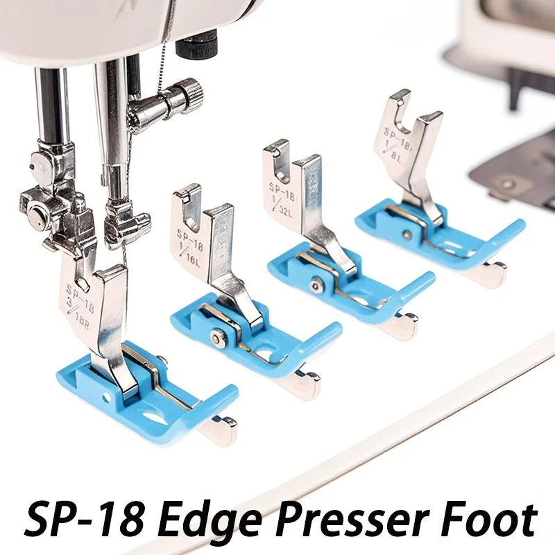 1PC SP-18 edge presser foot embedded line presser foot flat car plastic beef tendon edge presser foot sewing accessories