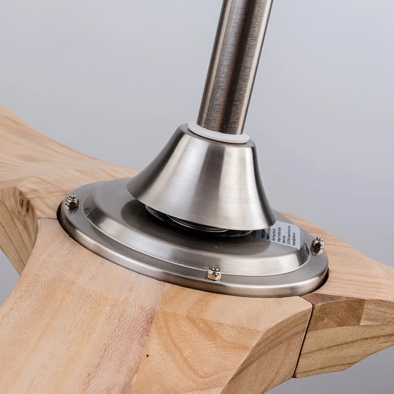 مروحة سقف من الخشب الصلب، مروحة سقف كلاسيكية كبيرة للرياح وبسيطة لغرفة المعيشة، مروحة سقف تحويل التردد الصامت