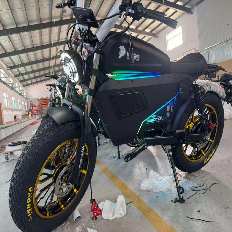 Electric off-road motorcycle 3000W large motor 60V 45AH battery all-terrain electric bicycle 20-inch tire adult mountain e-bike image 5