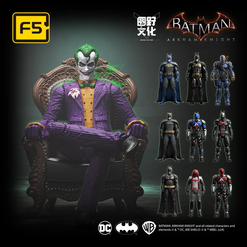 DC F5 Batman Arkham Knight Blind Box Super Hero Joker Red Hood Deathstroke Action Figure Model Assembly Toys Birthday Gifts view 2