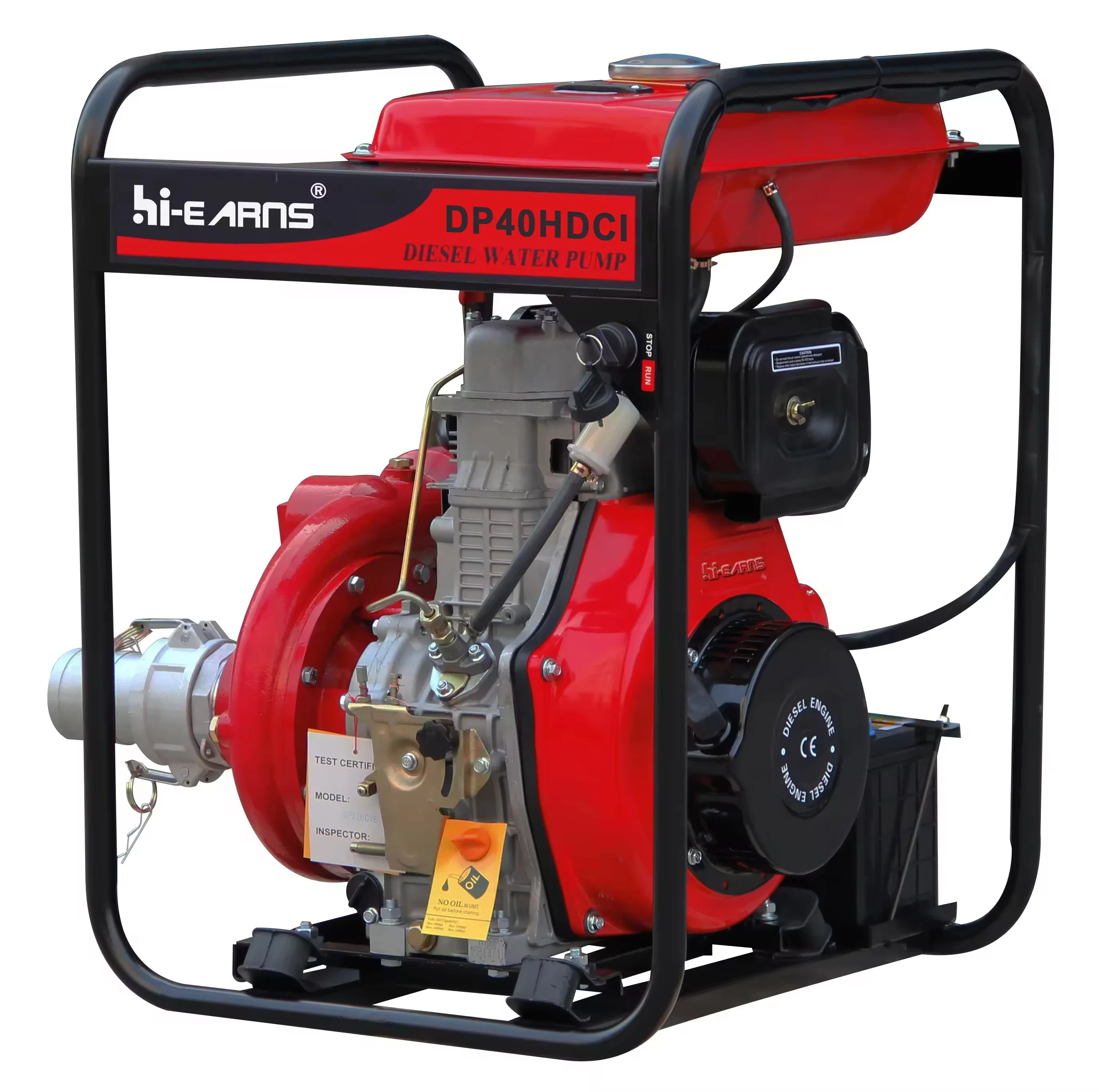 Hiearns DP40HCI 100mm 4 Inch Hiearns Cast Iron High Pressure Diesel Water Pump