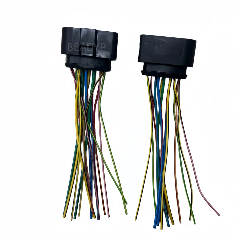 1 Set 14 Way AC Assembly Auto Connector For VW Audi 3C0973737 3C0973837 3C0 973 737 Car LED Light Lamp Sealed Cable Socket