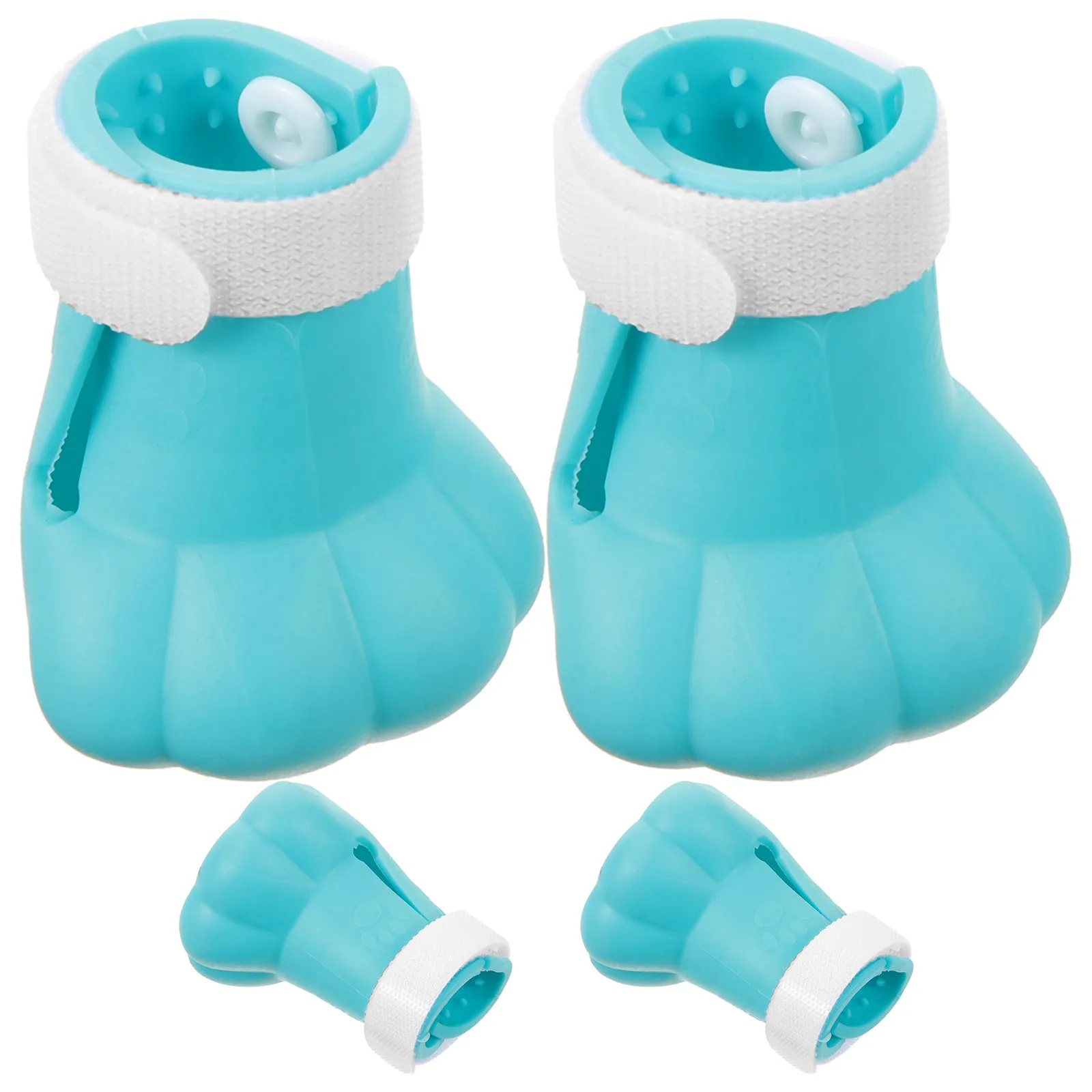 

4Pcs Cat Feet Protective Covers Reusable Claw Caps for Kittens Non Slip Design Easy Fit for All Sizes Grooming Tool