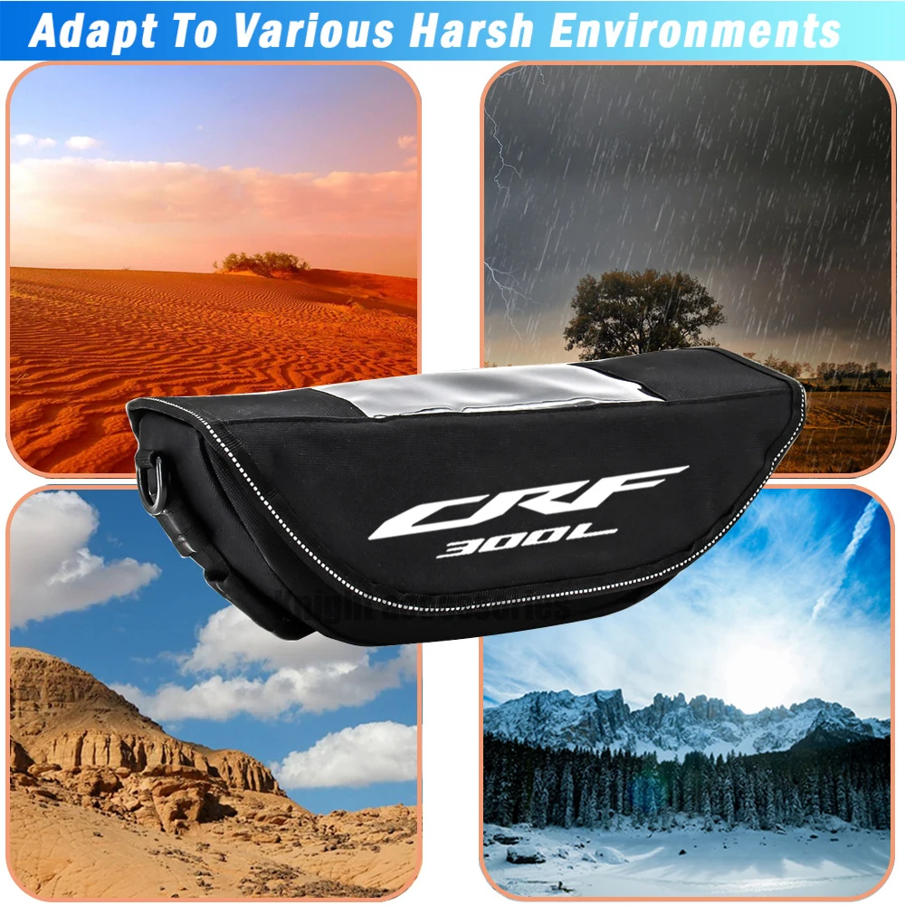 For Honda CRF450RL CRF450L CRF300L CRF250L CRF 250 300 450 L Motorcycle Waterproof And Dustproof Handlebar Storage Bag