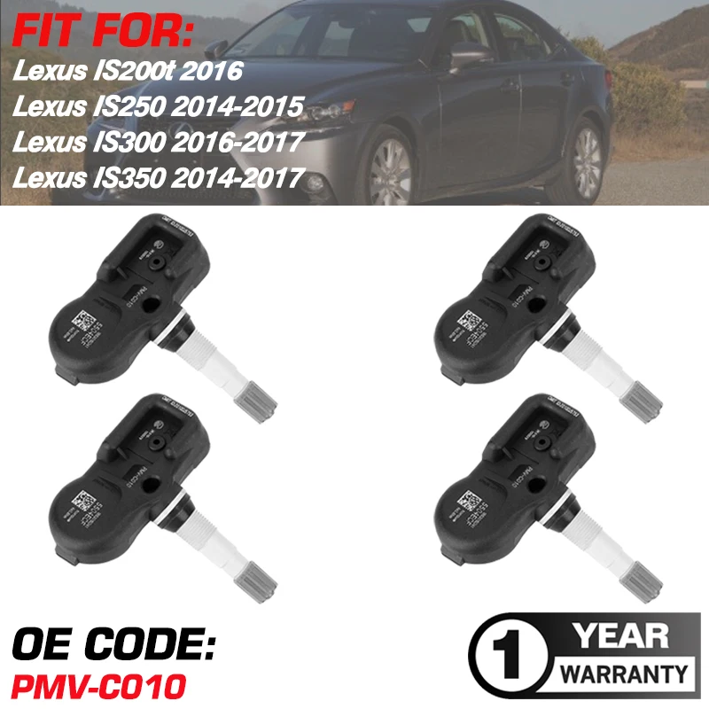 

315 МГц TPMS для Lexus IS200t 2016 Lexus IS250 IS 250 2014-2015 Lexus IS300 2016-2017 Lexus IS350 2014-2017 PMV-C010 42607-06020