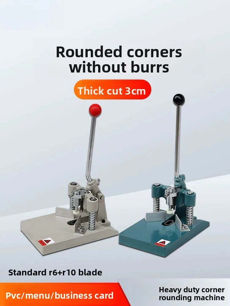 Manual Corner Rounder Cutter, Aluminum Paper Photo Card Rounding Tool with Presser Foot for DIY Craft
