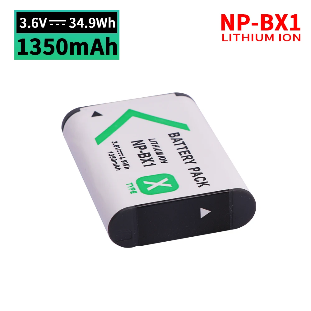 3.6V 1350mAh NP-BX1 Battery NPBX1 Rechargeable Batteries For Sony DSC RX1 RX100 M3 M2 RX1R WX300 HX50 PJ240E AS15 WX350 Camera