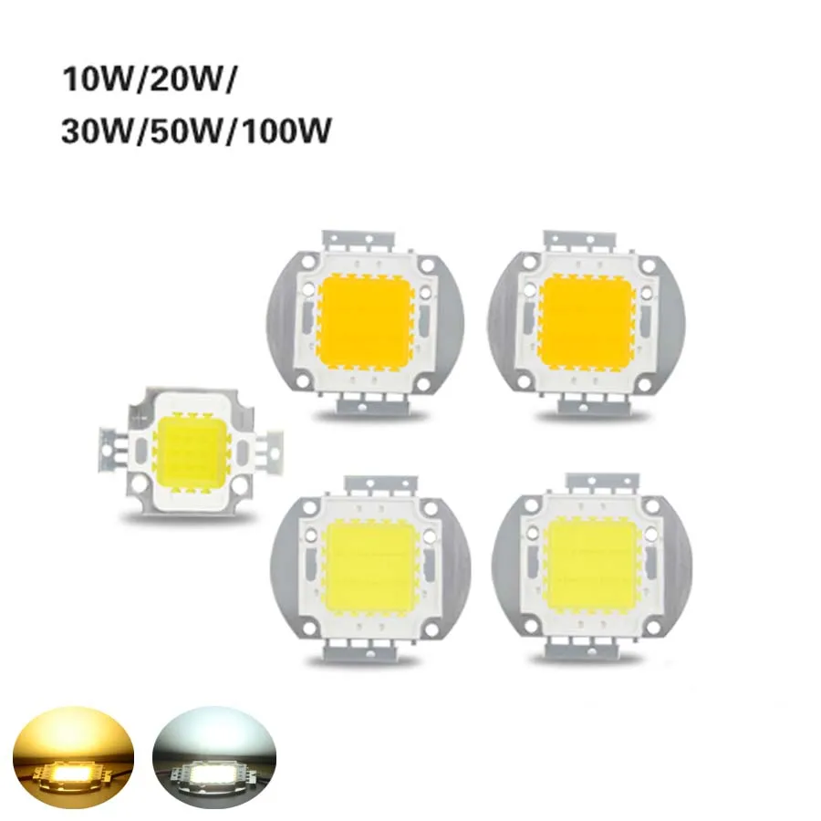 

LED Chip 10W 20W 30W 50W 100W Integrated COB LED Lamp Diode Chip Cold White Warm White For DIY Floodlight Spotlight High Power