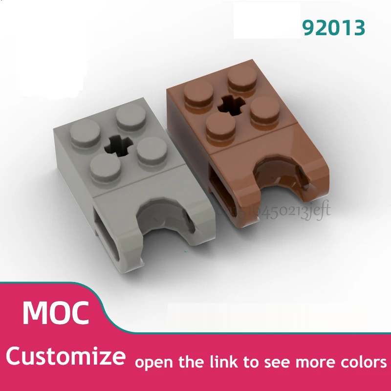 

20 шт. Moc совместимая технология модифицированный Кирпич 2x2 с шариковой розеткой широкое и отверстие оси 92013 DIY просвечивающие строительные блоки
