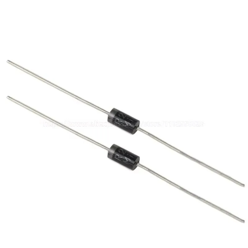 50PCS ER202 ER204 ER206 DO-15 2A 200V 400V 600V DIP Diode GLASS PASSIVATED SUPERFAST RECOVERY RECTIFIERS