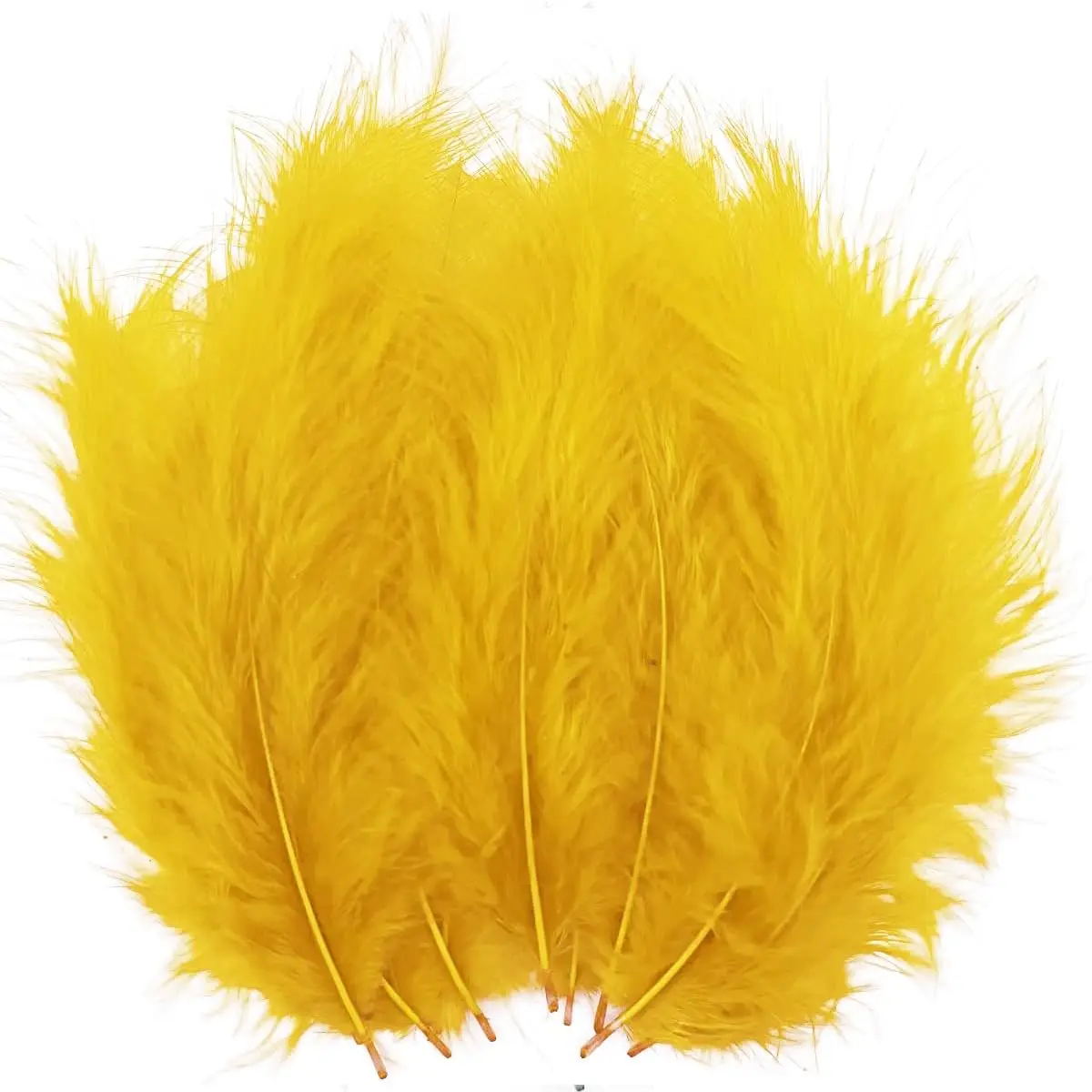 

10-17cm Gold Turkey Marabou Feathers Soft Fluffy Feather Supplies for DIY Crafts Dream Catcher Fringe Trim Colored Feathers