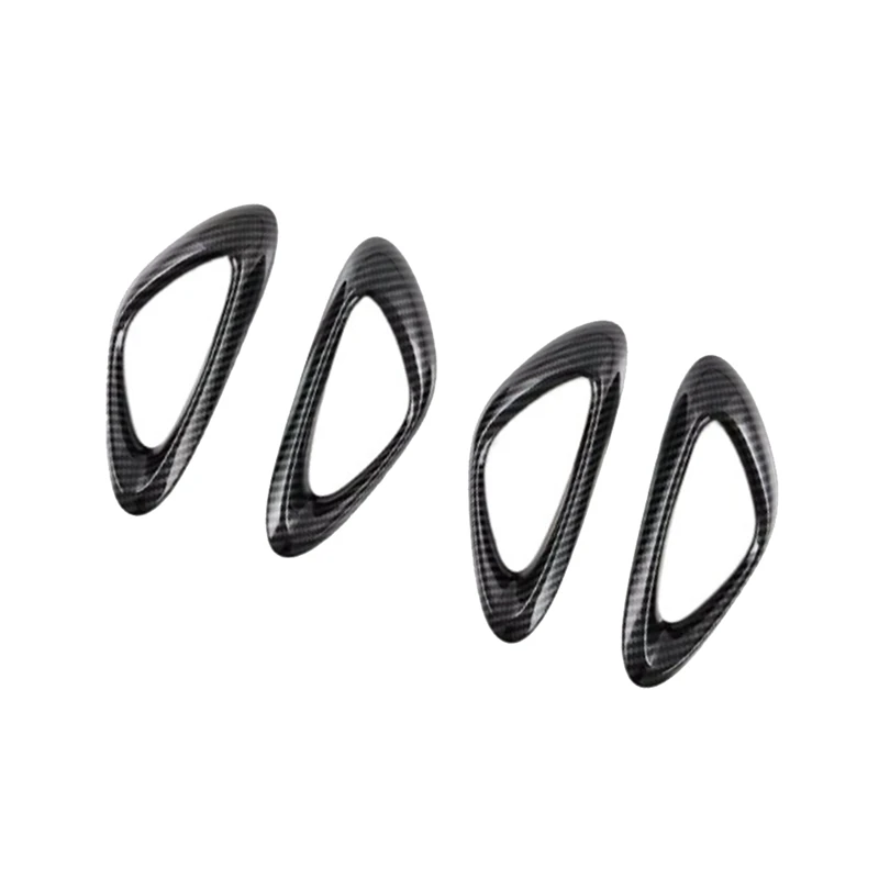 4PCS Inner Door Handle Cover Trim Carbon Fiber Color For BYD Seal / BYD ATTO 4