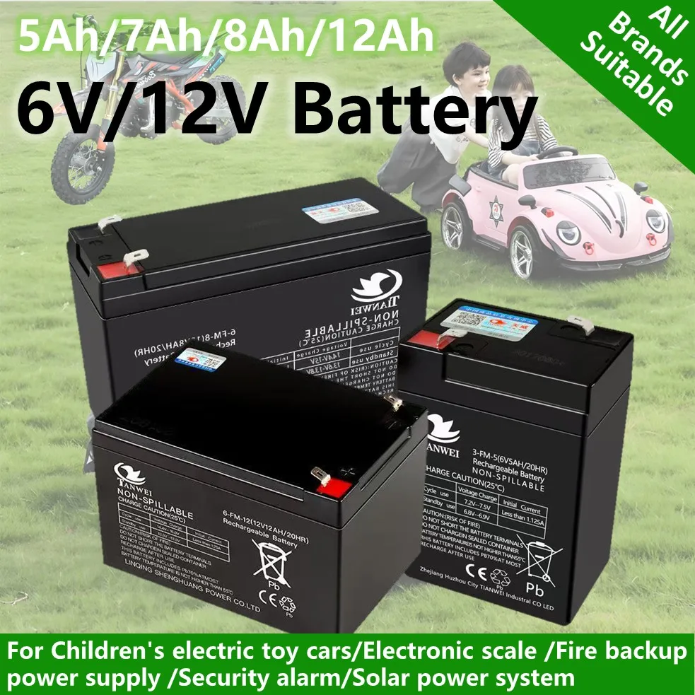 

6V 12V 5000/7000/12000mAh Lead-acid Rechargeable Battery, Children Electric Toy Car Batteries, Audio, Electronic Scale, Sprayer