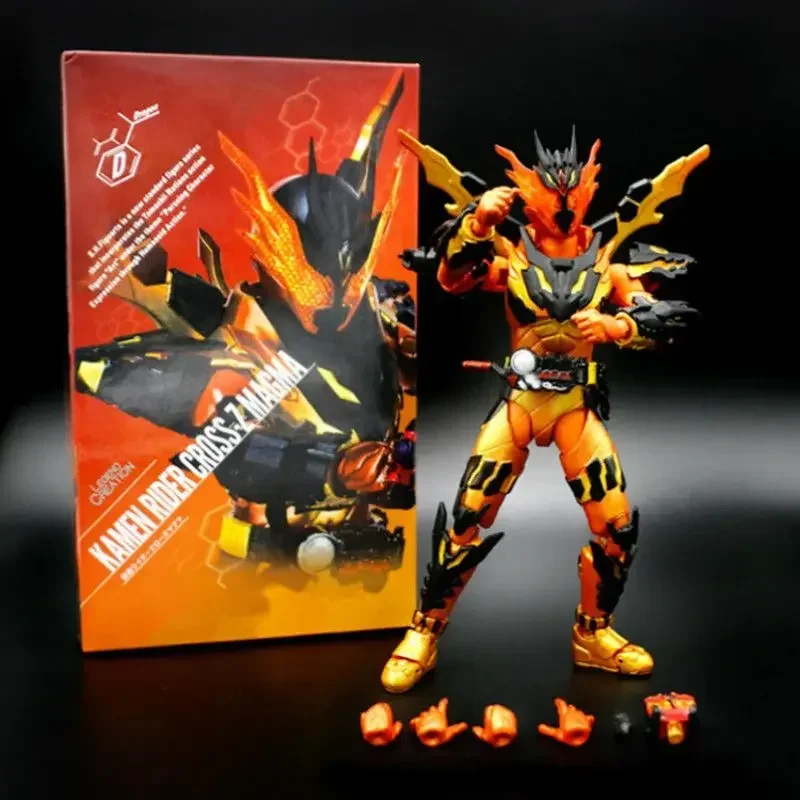 Bandai Genuine Kamen Rider Lava Dragon Cross-Z Lava Can Do Model Boxed Ornaments.