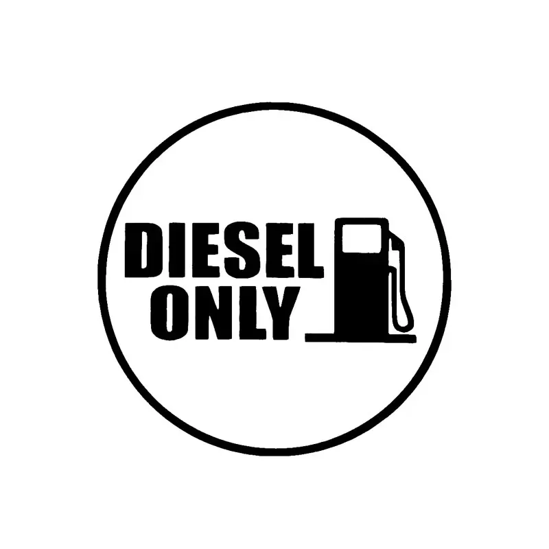 1 unidade, adesivo de vinil para carro, 10 cm, apenas para veículos a diesel, resistente à água, com proteção solar e anti-riscos, acessório de decora