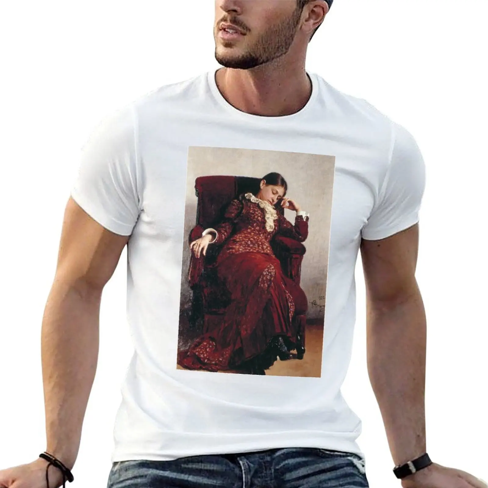 

Ilya Repin – “A Rest” Portrait of Vera A Repina T-Shirt man t shirts for men t shirt man luxury T-Shirt
