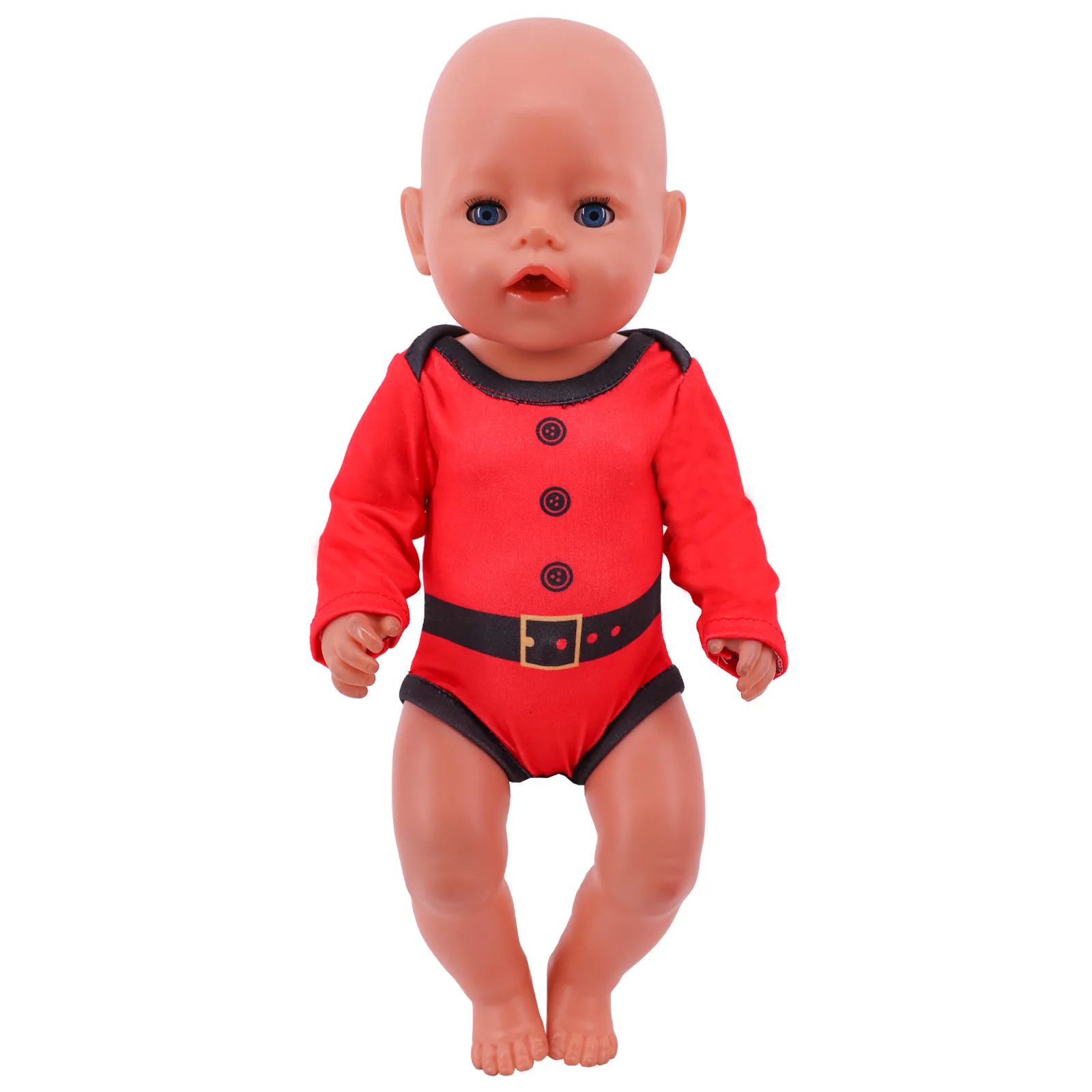 Red Reborn Doll Clothes Shoes Accessories Fits 18 Inch American&43Cm Baby Born New Doll Our Generation Girl`s Christmas Toy Gift