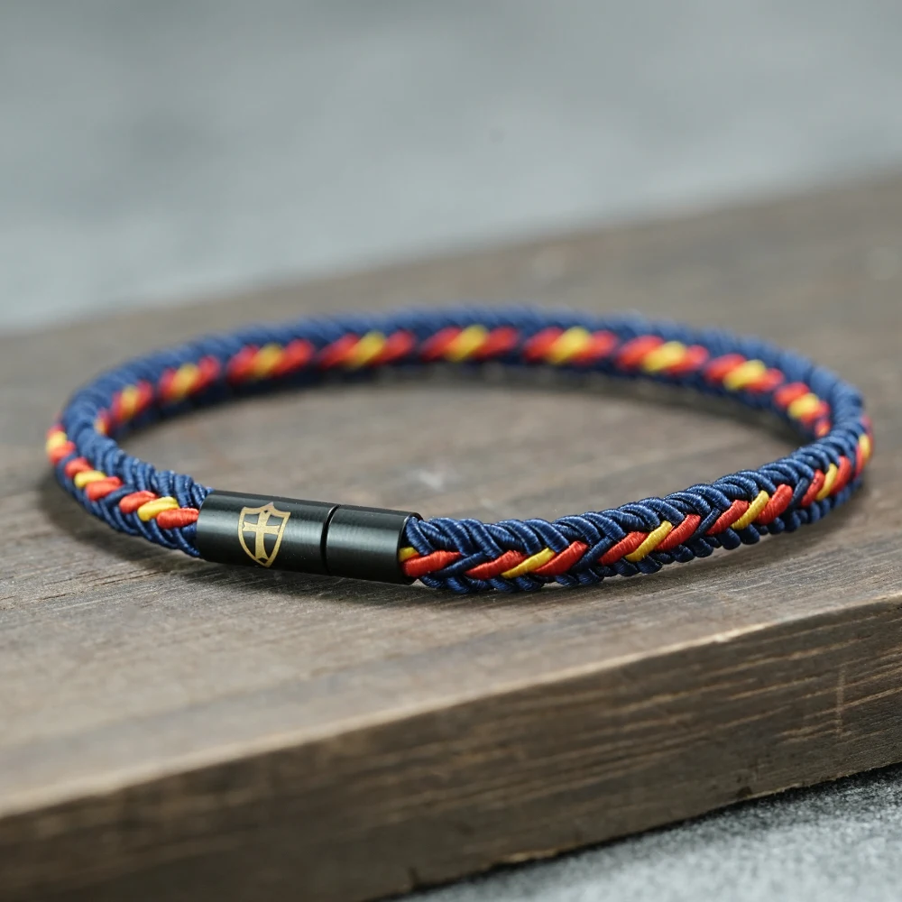Modisches Kreuz-Schild Ethnisches Geflochtenes Seil-Armband Unisex Handgefertigt 9 Farboptionen Glücksbringer-Armband Lässiges Paar-Accessoire – Detail 7
