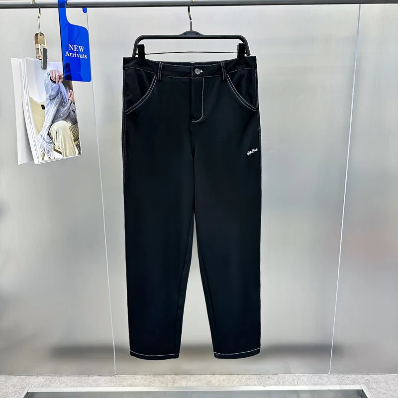 

Original Design Men's Comfortable Knitted Sports Pants Casual Long Trousers Fashionable Trendy Brand Breathable Cotton Blend