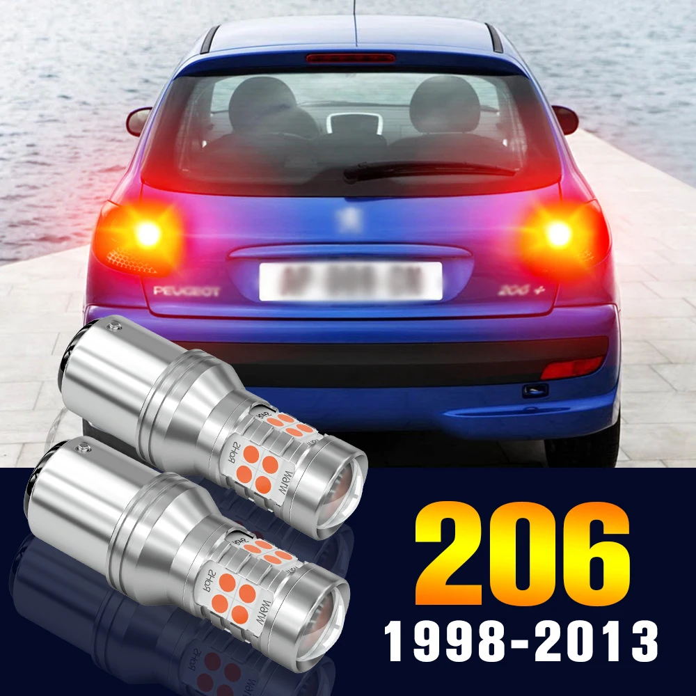 

2pcs LED Brake Light Bulb Lamp For Peugeot 206 206+ 1998-2013 2002 2003 2004 2005 2006 2007 2008 2009 2010 2011 2012 Accessories