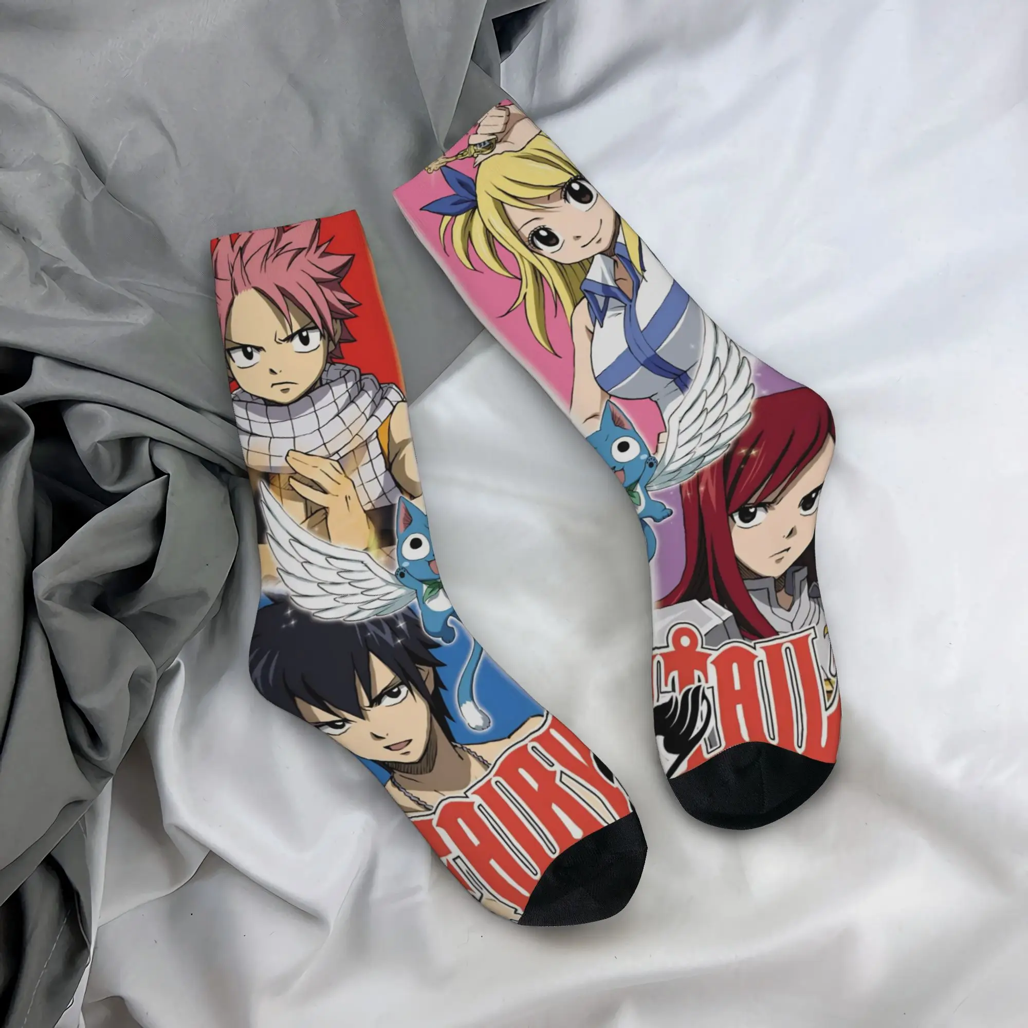 

Fairy Tail Socks Non-Slip Stockings Men Comfortable Skateboard Socks Winter Fashion Graphic Socks