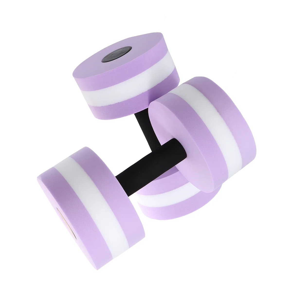 

2PCS Aquatic Exercise Dumbells EVA Water Barbells Hand Bar For Water Resistance Aerobics (Purple) water dumbbells